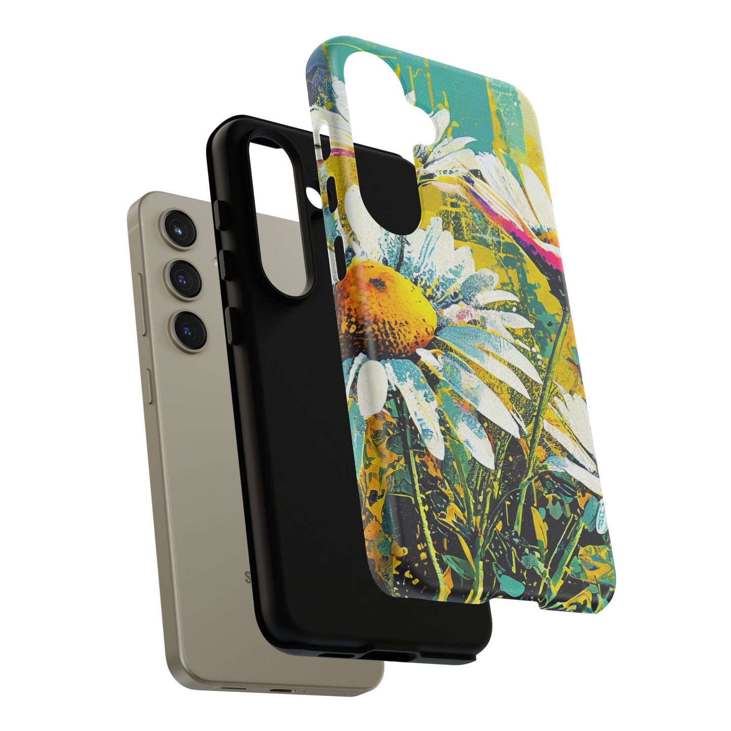 Colorful Daisy Floral Tough Phone Case