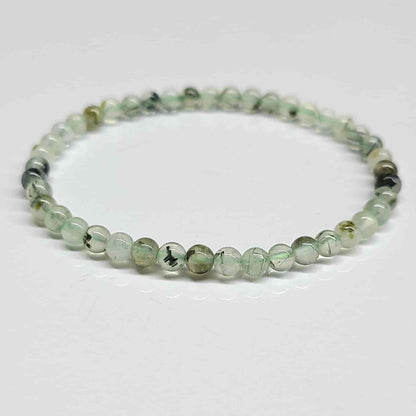 Prehnite Round Bead Bracelet