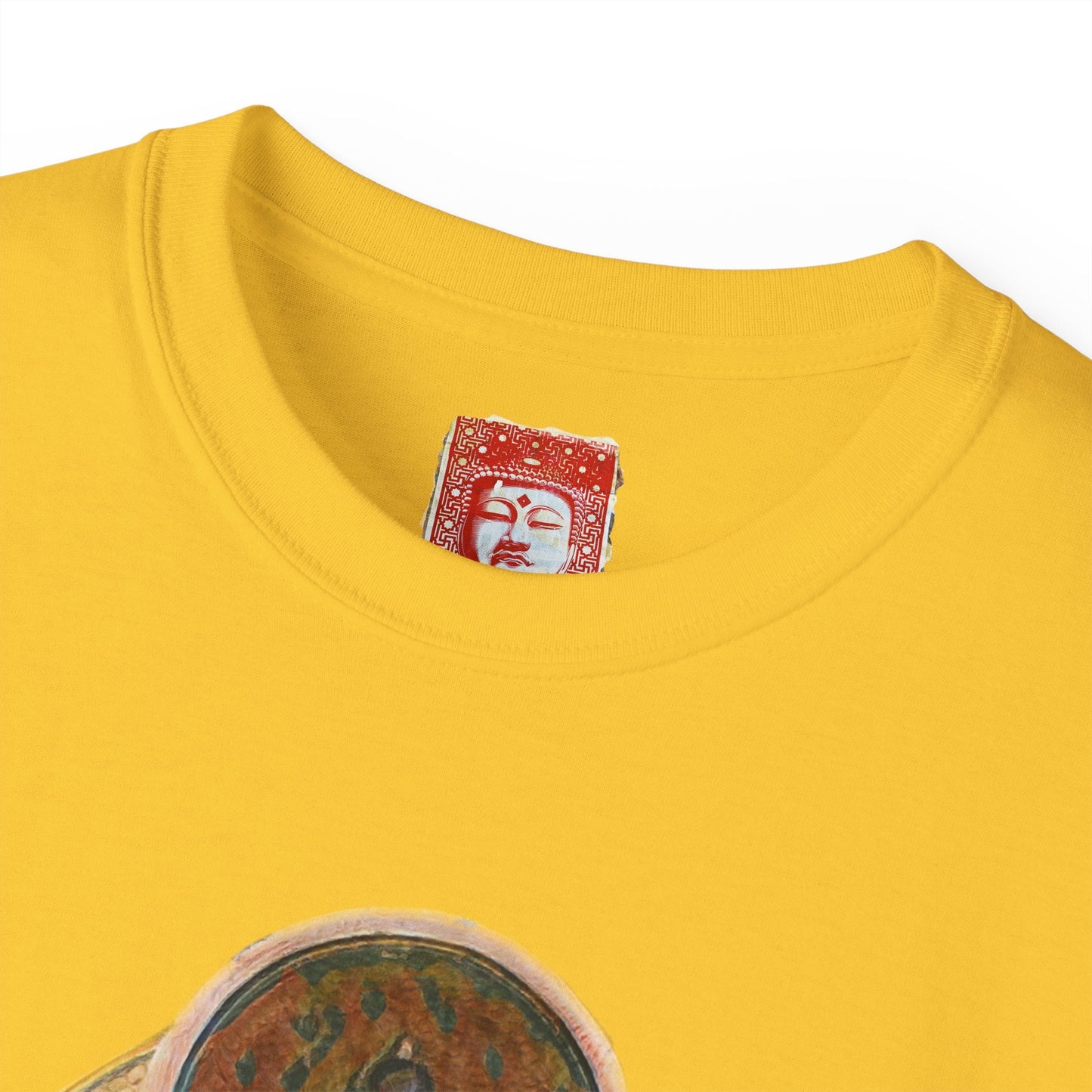 Fine Art Buddha Oil Paint Print Unisex Ultra Cotton Tee