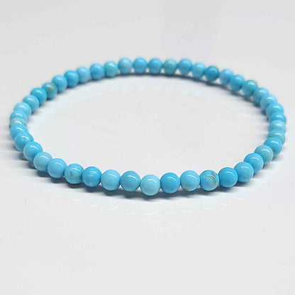 Blue Howlite Round Bead Bracelet - The Anger Eater