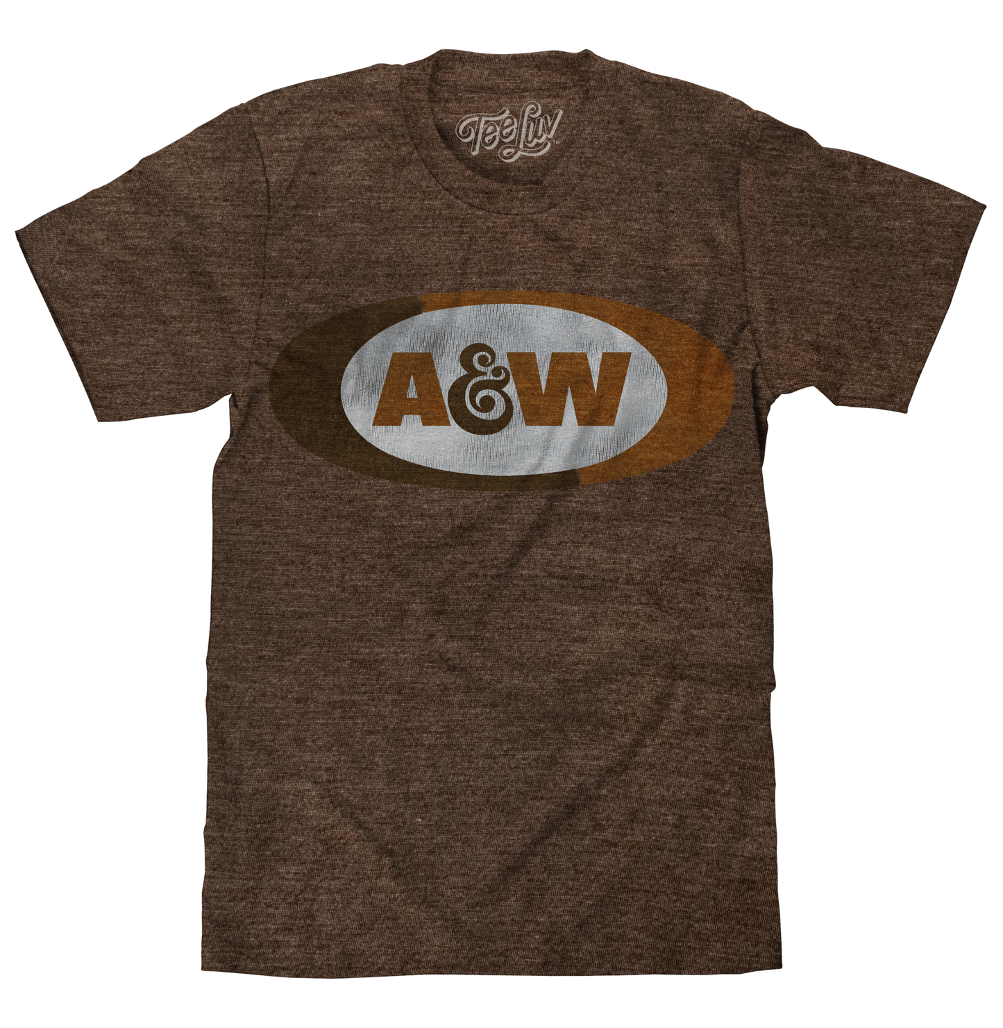 A&W Faded Logo T-Shirt - Brown