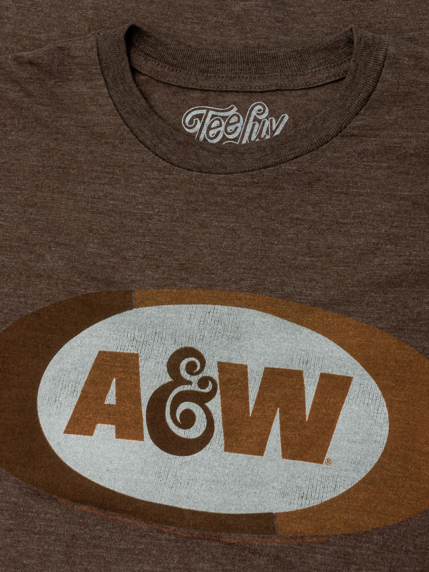 A&W Faded Logo T-Shirt - Brown