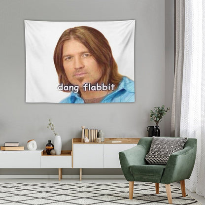 Dang Flabbit Billy Ray Cyrus Sticker Tapestry