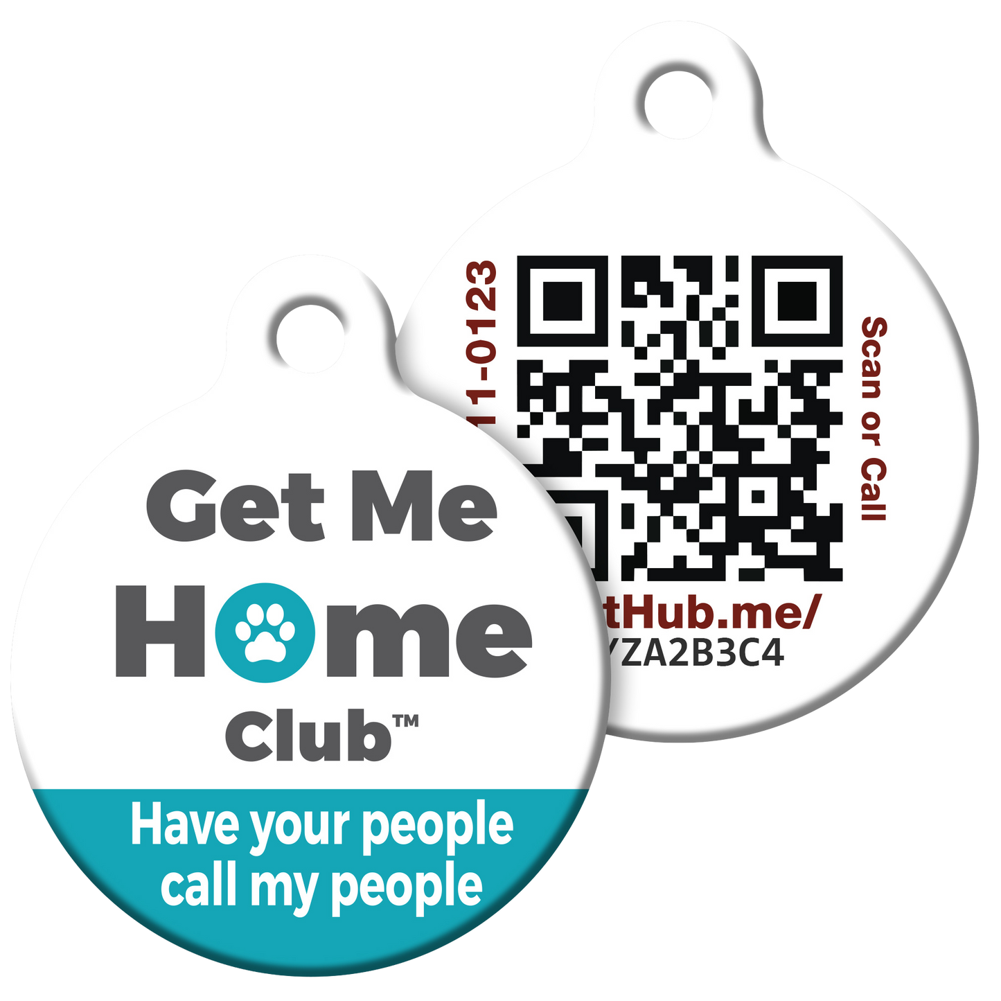 PetHub QR Pet ID Tag – Original Get Me Home Club