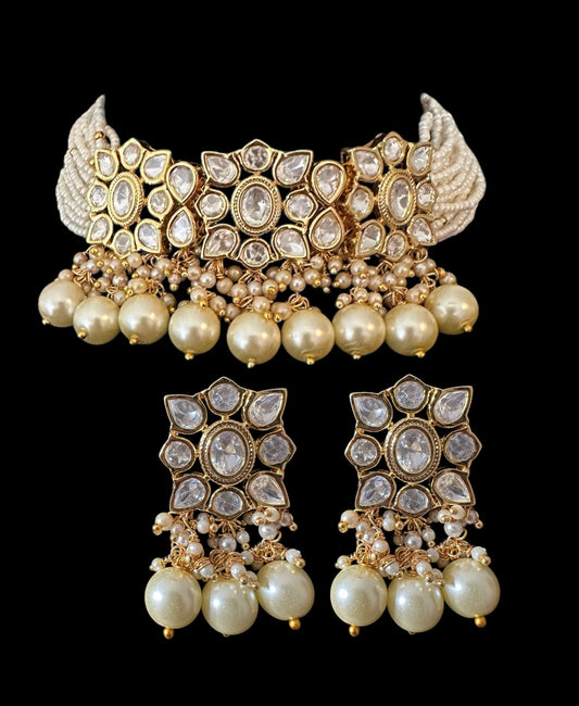 Meera polki choker set ( READY TO SHIP  )