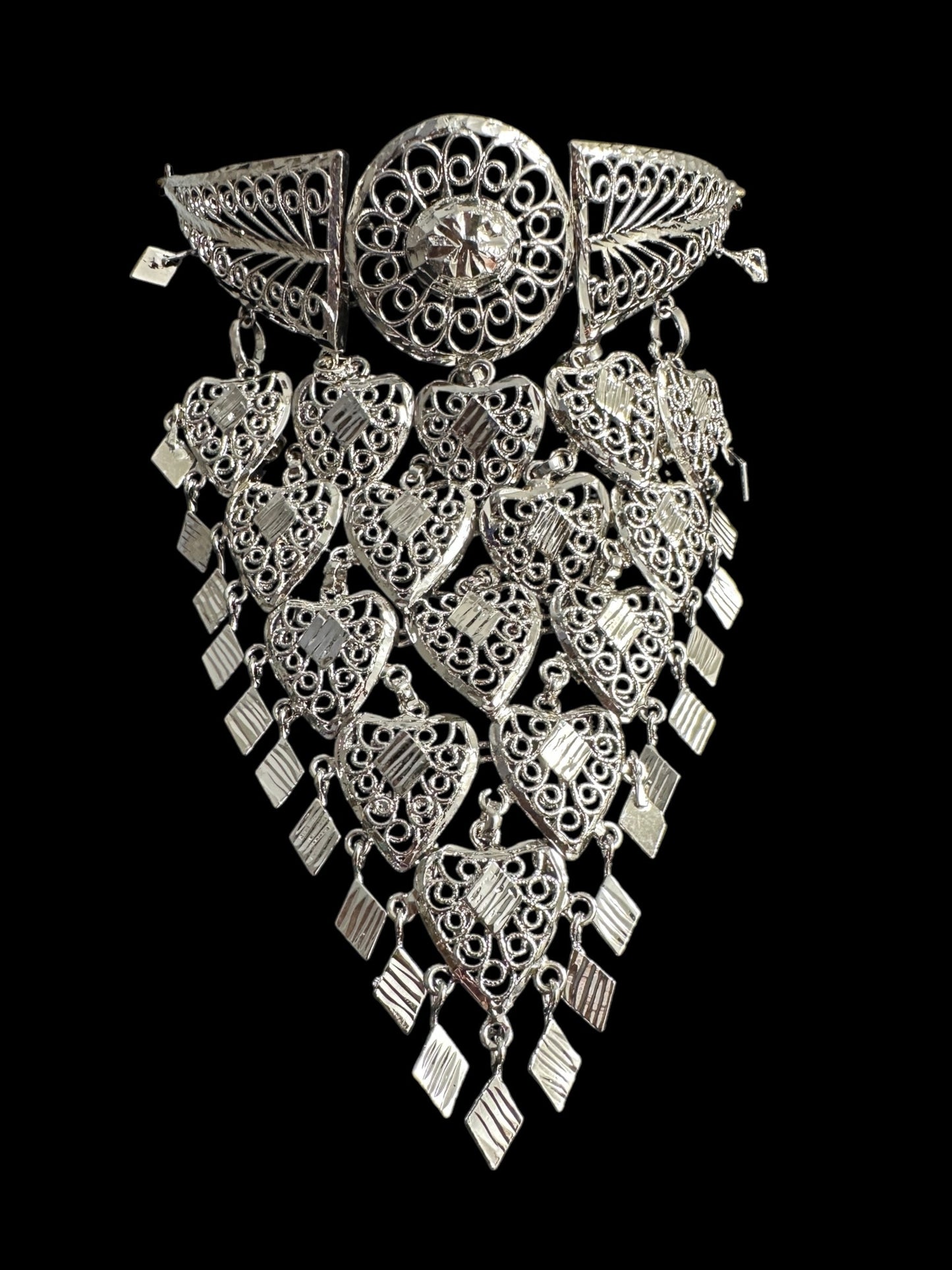 C521 Inas silver plated traditional choker set ( READY TO SHIP )