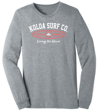 Koloa Living The Wave Surfboard Women's Long Sleeve T-Shirt