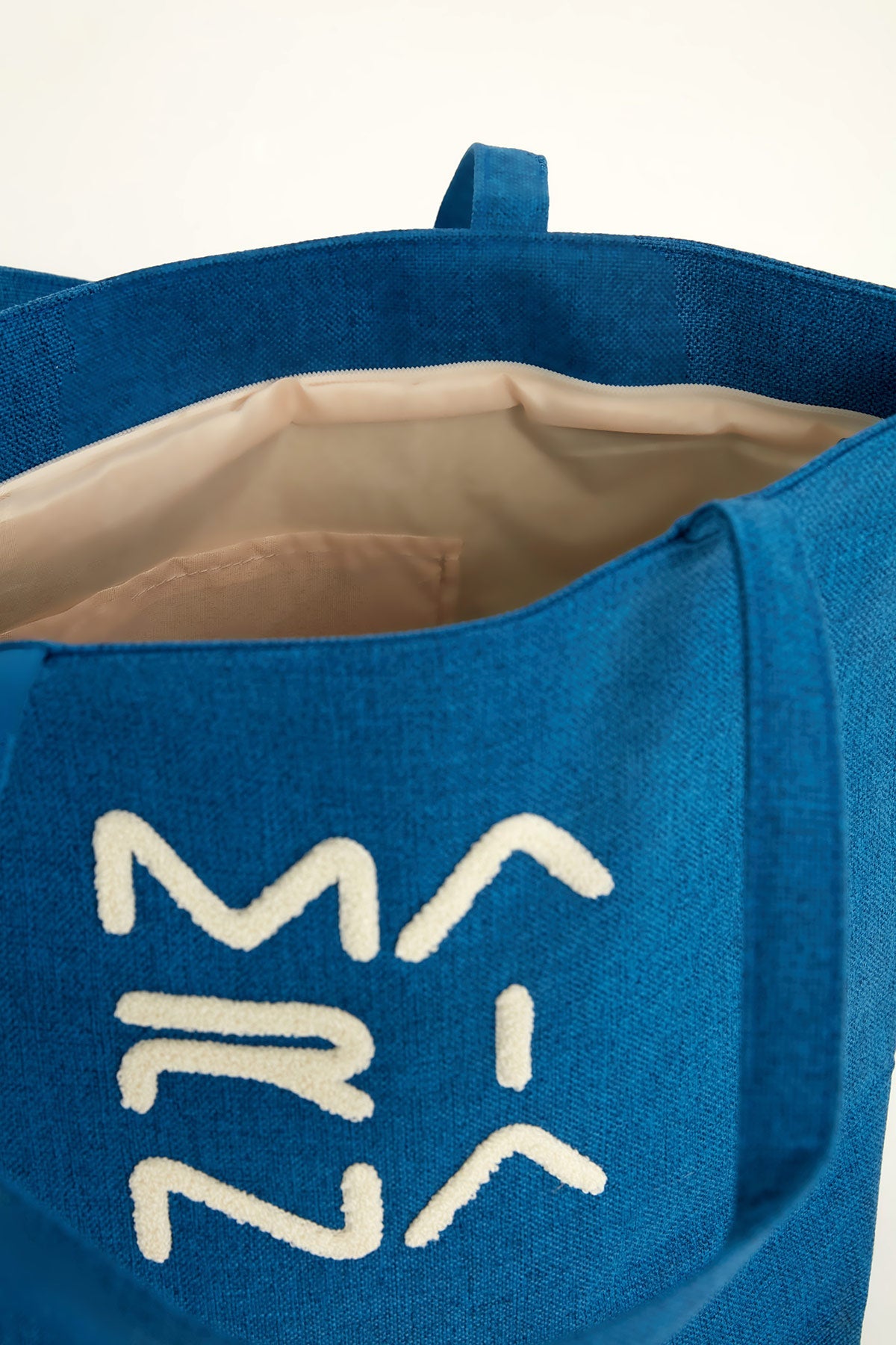 Blue Beach Bag with Zipper CA2501-4