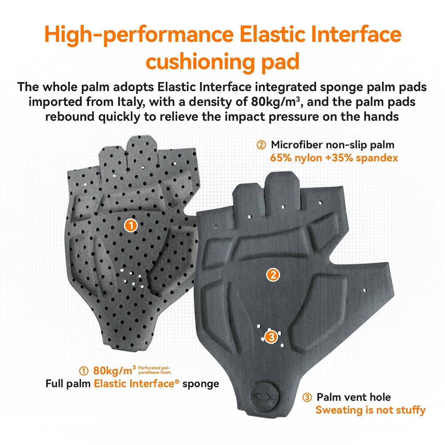 ROCKBROS Elastic Interface® Half-Finger Gel Padded Cycling Gloves - Triathlete Store