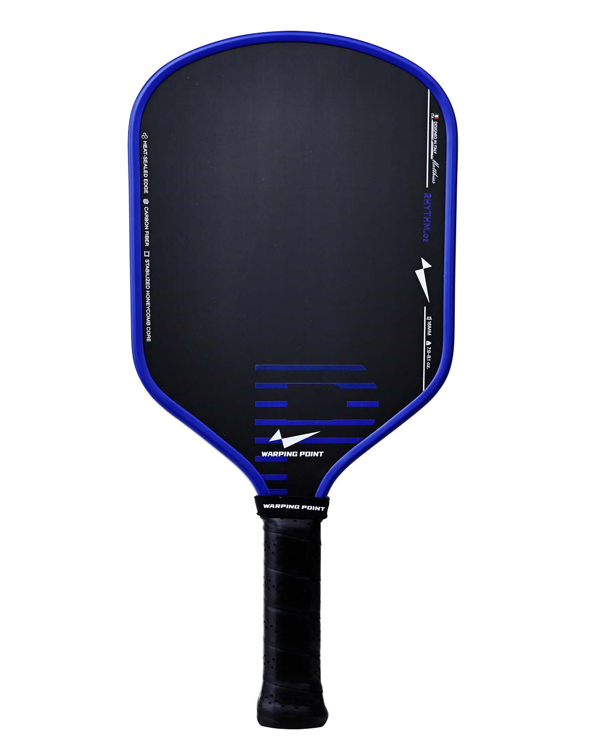 Warping Point Rhythm Pickleball Paddle 16mm in Red - Core, Maximum Spin & Control