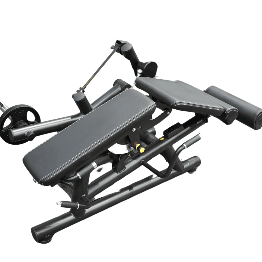 Pro Strength Leg Extension / Prone Leg Curl Combo - Muscle D Fitness - Plate Loaded Quad & Hamstring Machine
