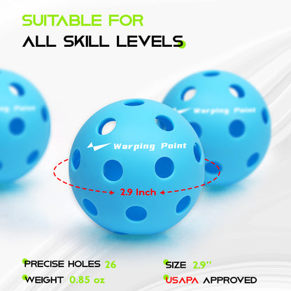 PRACTICE PICKLEBALLS - INDOOR - 12 PACK