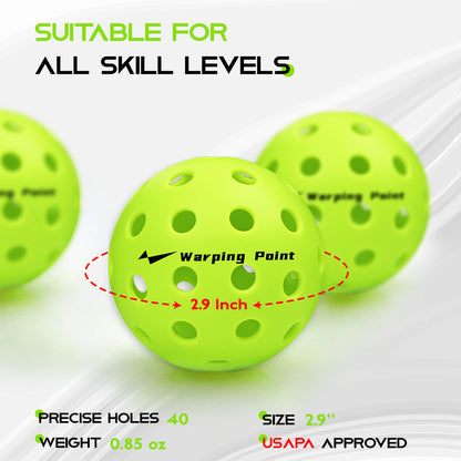 PRACTICE PICKLEBALLS - OUTDOOR - 4 PACK