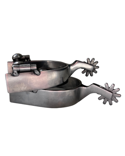 AJ Tack Men's Brushed Stainless Steel Spur