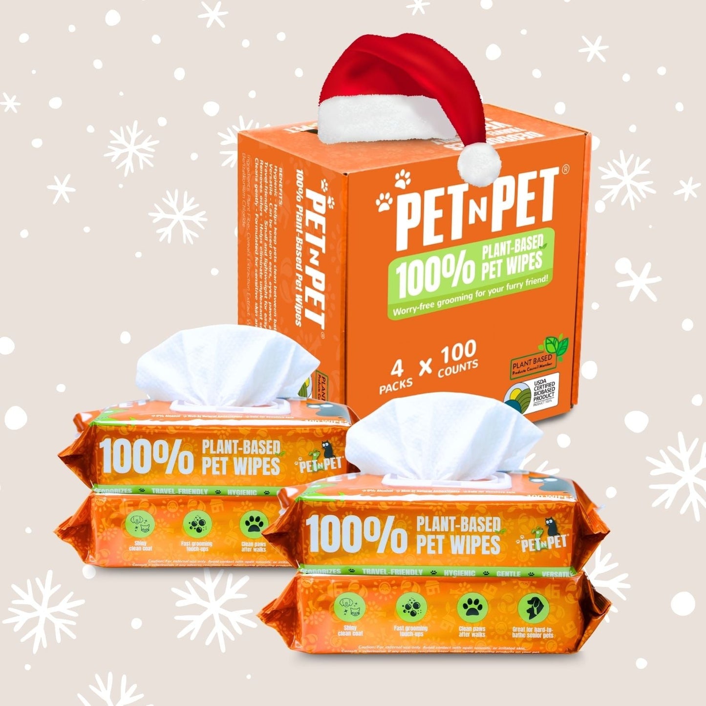 Dog Wipes Cleaning & Deodorizing 400 Count