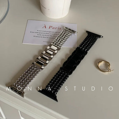 Stainless Steel Apple Watch Strap Series 11/10/9/8/7/6/5/4/ SE / Ultra 1/2/3