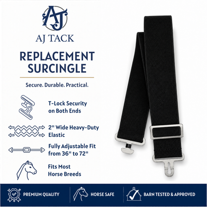 AJ Tack Replacement Surcingle for Horse Blankets, Adjustable Elastic
