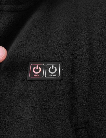 ANTARCTICA GEAR Fleece Heating Jacket, Fit Zip Hood Winter Jacket For Men