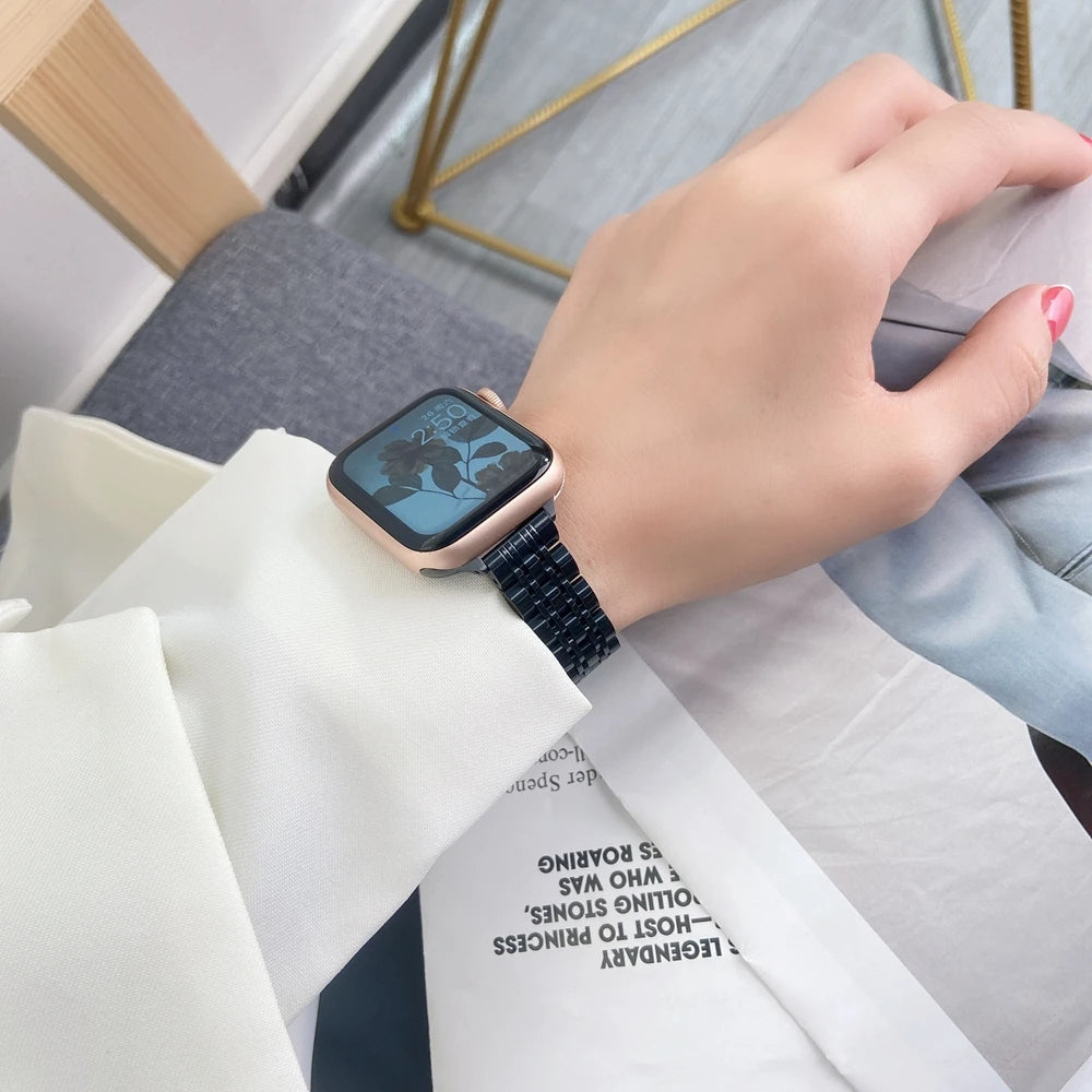 Stainless Steel Apple Bracelet Series 11/10/9/8/7/6/5/4/ SE / Ultra 1/2/3