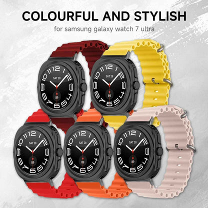 Ocean Silicone Samsung Galaxy 7 Ultra Watch Band 47MM