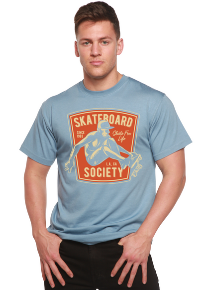 Skateboard Society Men's Bamboo Viscose/Organic Cotton Short Sleeve Graphic T-Shirt