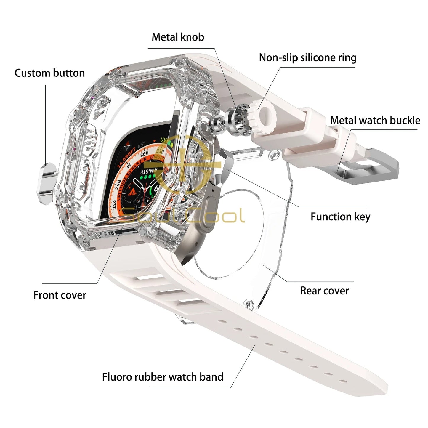 Apple Watch Modification Kit, 44mm,45mm,49mm