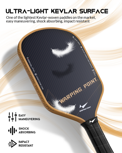 Aether Hybrid Pickleball Paddle Kevlar Carbon Fiber 16mm - Power & Control