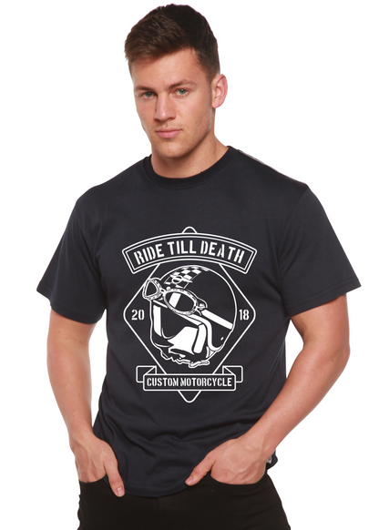 Ride Till Death Spun Bamboo® Men's Bamboo Viscose/Organic Cotton Short Sleeve Graphic T-Shirt