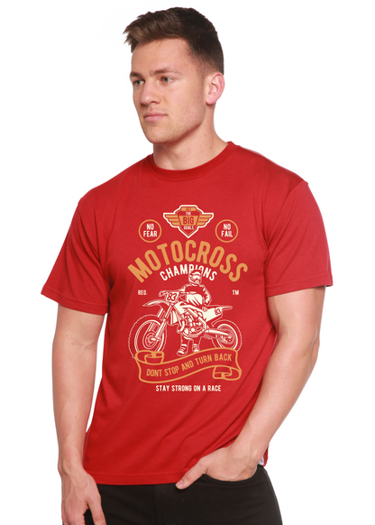 Motocross Champions Men's Bamboo Viscose/Organic Cotton Short Sleeve Graphic T-Shirt