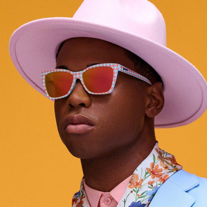 "The Truth About Houndstooth" Polarized Pop G Sunglasses