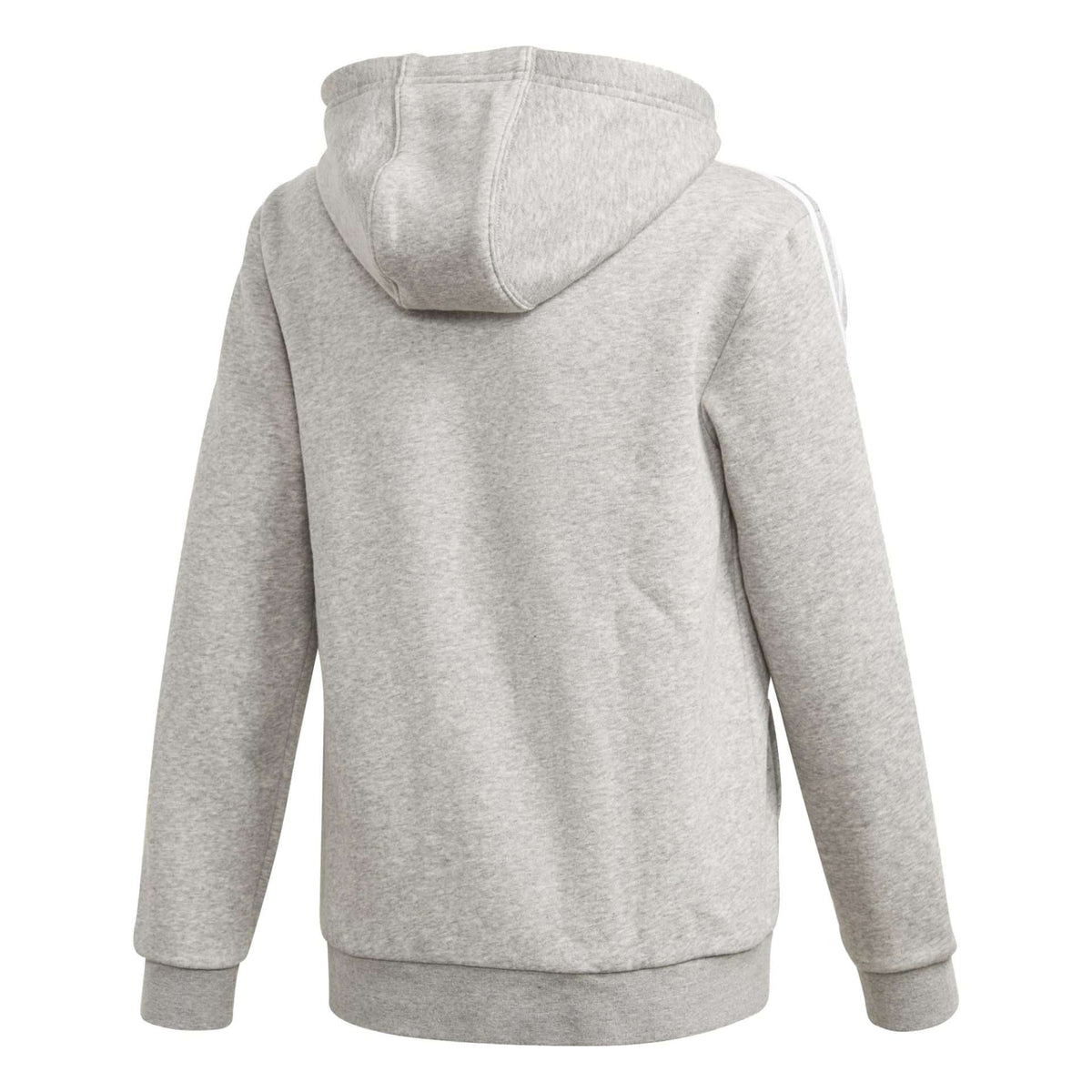 adidas Originals Youth Boys Trefoil Full-Zip Hoodie - MEDIUM GREY / HEATHER WHITE