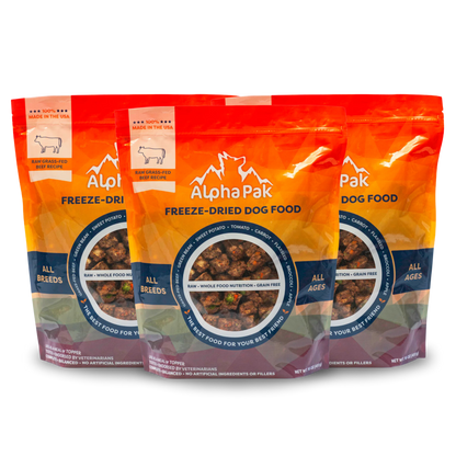 PREMIUM RAW FREEZE DRIED DOG FOOD BEEF