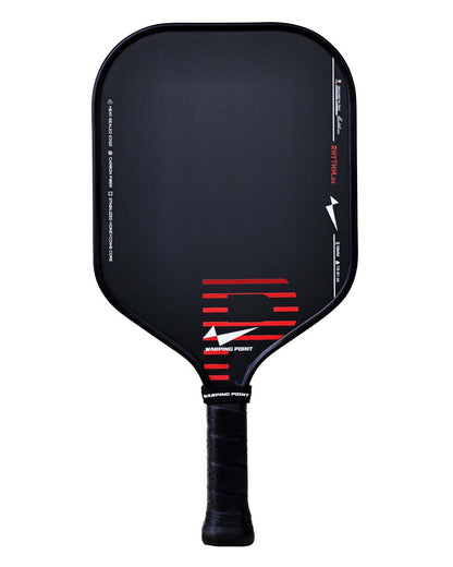 Warping Point Rhythm Pickleball Paddle 16mm in Red - Core, Maximum Spin & Control