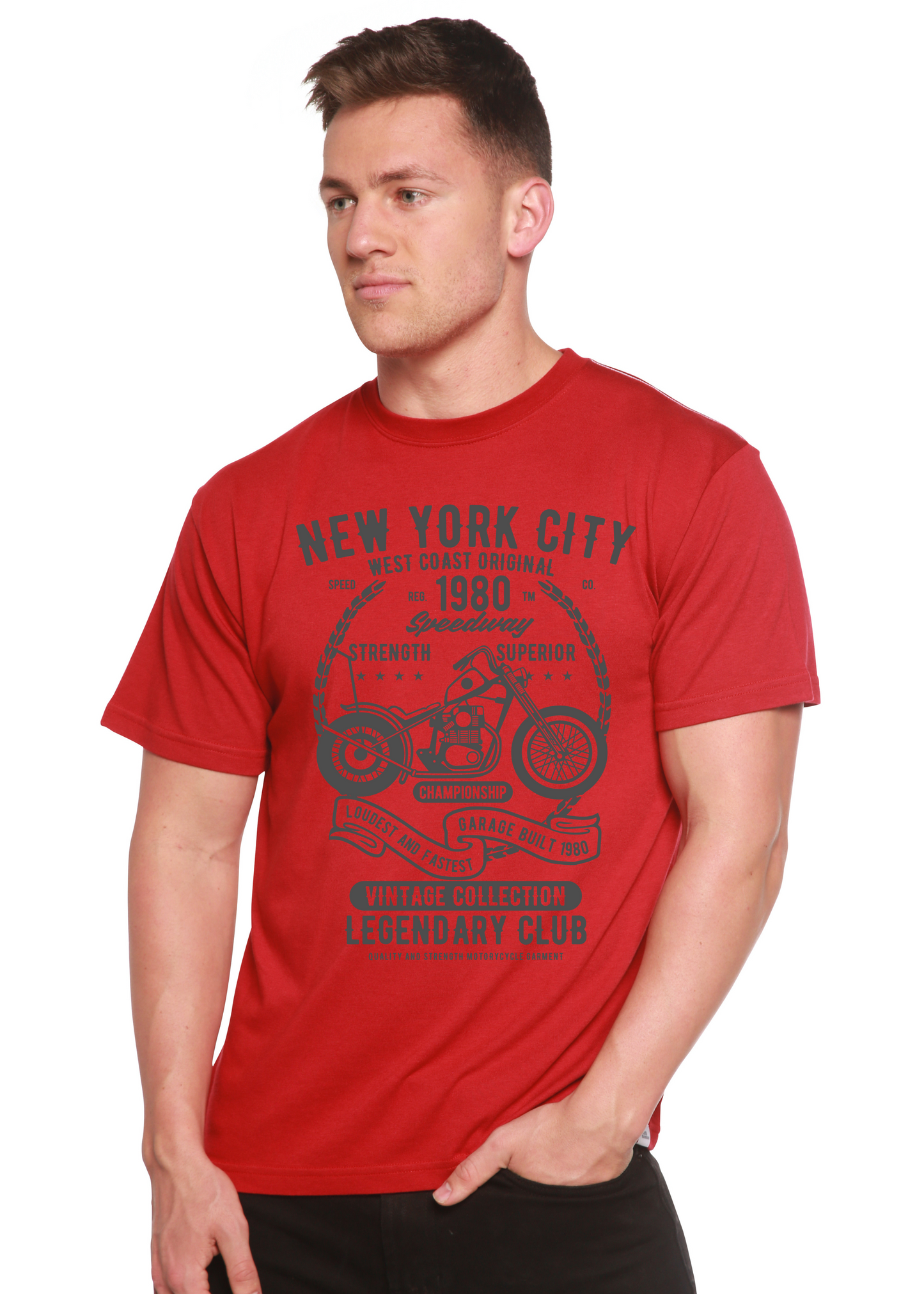 New York City Spun Bamboo® Men's Bamboo Viscose/Organic Cotton Short Sleeve Graphic T-Shirt