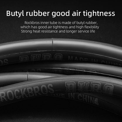 ROCKBROS 700X23/25/28/35C Road Bike Inner Tube 48mm Presta/Schrader Valve High Self Sealing Butyl Rubber