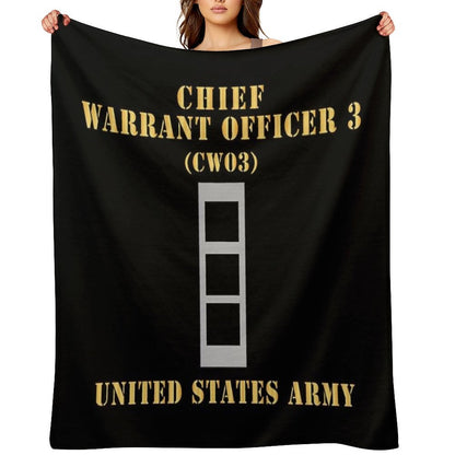 Army - Chief Warrant Officer 3 - CW03 - Flat - X 300 Throw Blanket