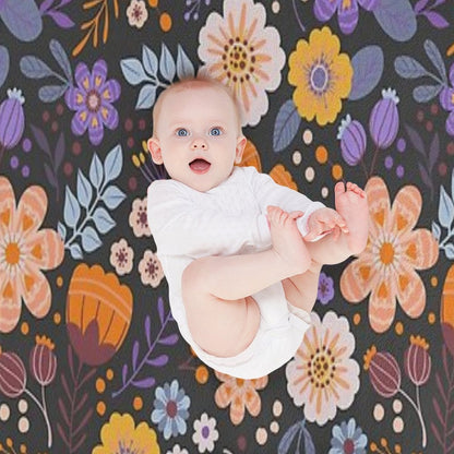 Floral Charm Throw Blanket