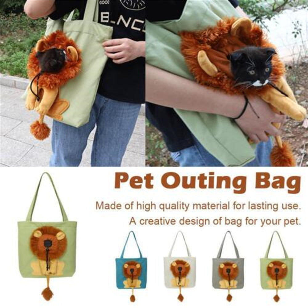 Lion Design Soft Pet Carrier Handbag