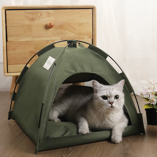 Foldable Cooling Tent Cat Bed