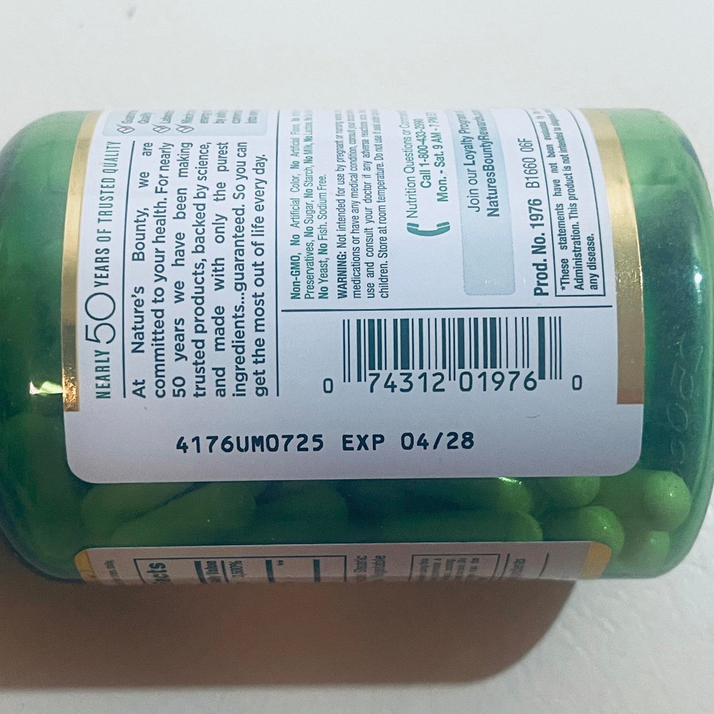 Nature's Bounty Niacin 500mg Dietary Supplement 120 Capsules EXP 4/28