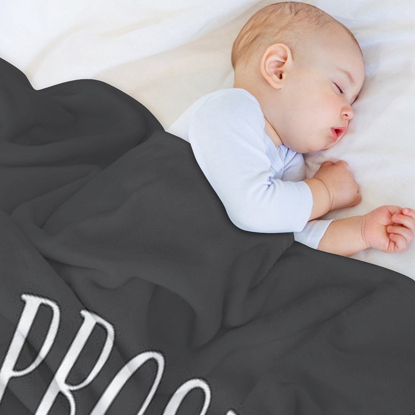 Prose Before Bros - White on Grey - Book Nerd Gift Throw Blanket