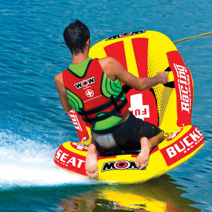 WOW Sports Bucket Seat 1 Person Towable Water Tube and Lounge Chair (14-1090)