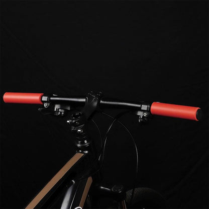 2PCS Silicone Bicycle Handlebar Grips Anti-Slip Shock-Asorbing Mountain Bike Handlebar Grip Silica Gel Super Light Anti-Skid Shock-Proof Handle Bar Locking Grips Cycling Grips