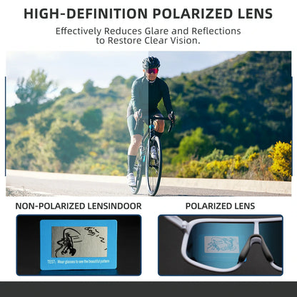 ROCKBROS Cycling Sunglasses Photochromic Polarized Sports Glasses UV400 Unisex