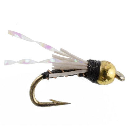 Beadhead Black 3 Dollar Dip Serendipity Wet Fly Fishing Flies - 1 Dozen Flies Hook Size 16