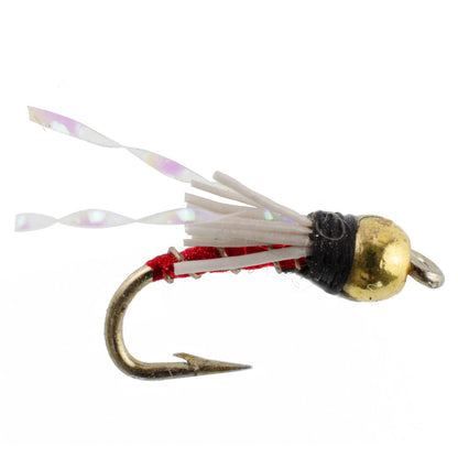 Beadhead Red 3 Dollar Dip Serendipity Wet Fly Fishing Flies - 1 Dozen Flies Hook Size 16