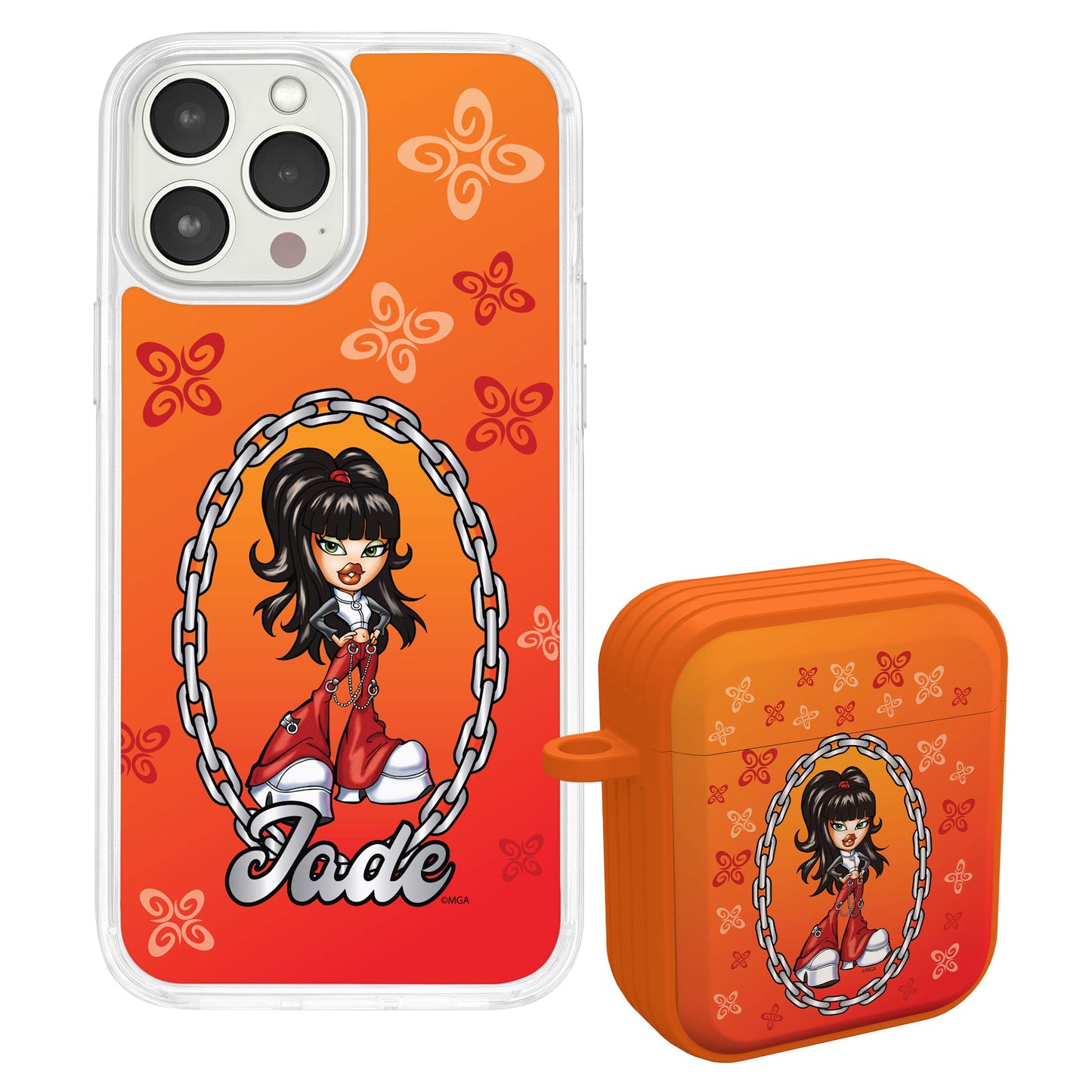 Bratz® Passion For Fashion HD Apple iPhone 15 Mag-Safe Phone Case and AirPods Gen 1 & 2 Combo Package