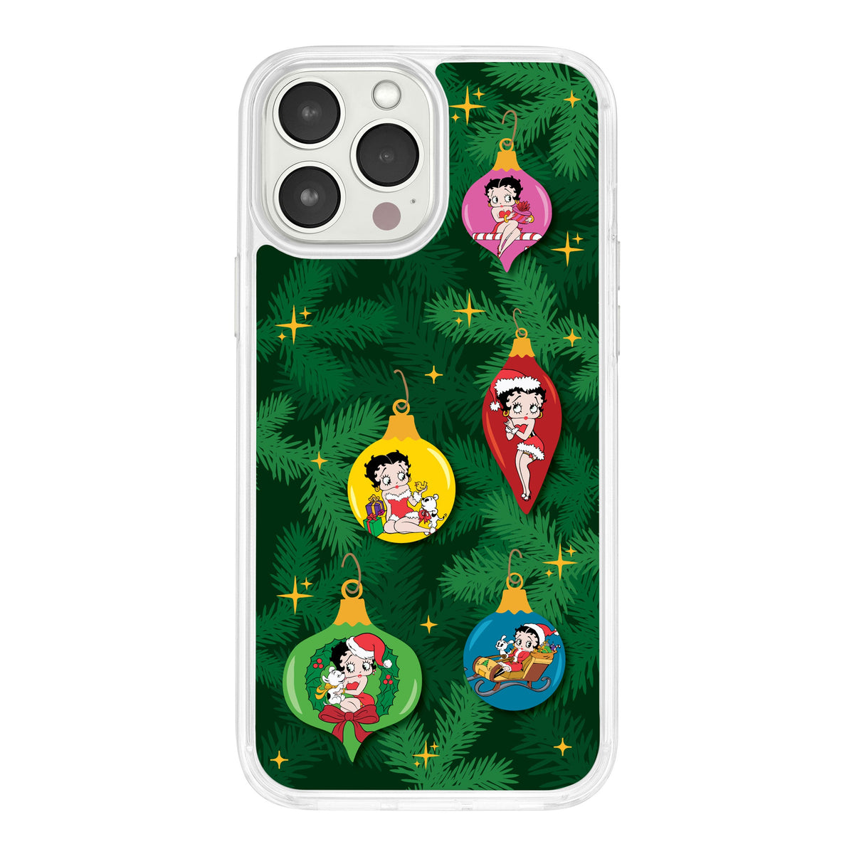 Betty Boop Happy Holidays HD Apple iPhone 13 Series Mag-Safe Phone Case