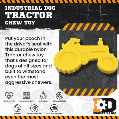 Tractor Nylon Dog Toy for Aggressive Chewers | USA Made | SodaPup