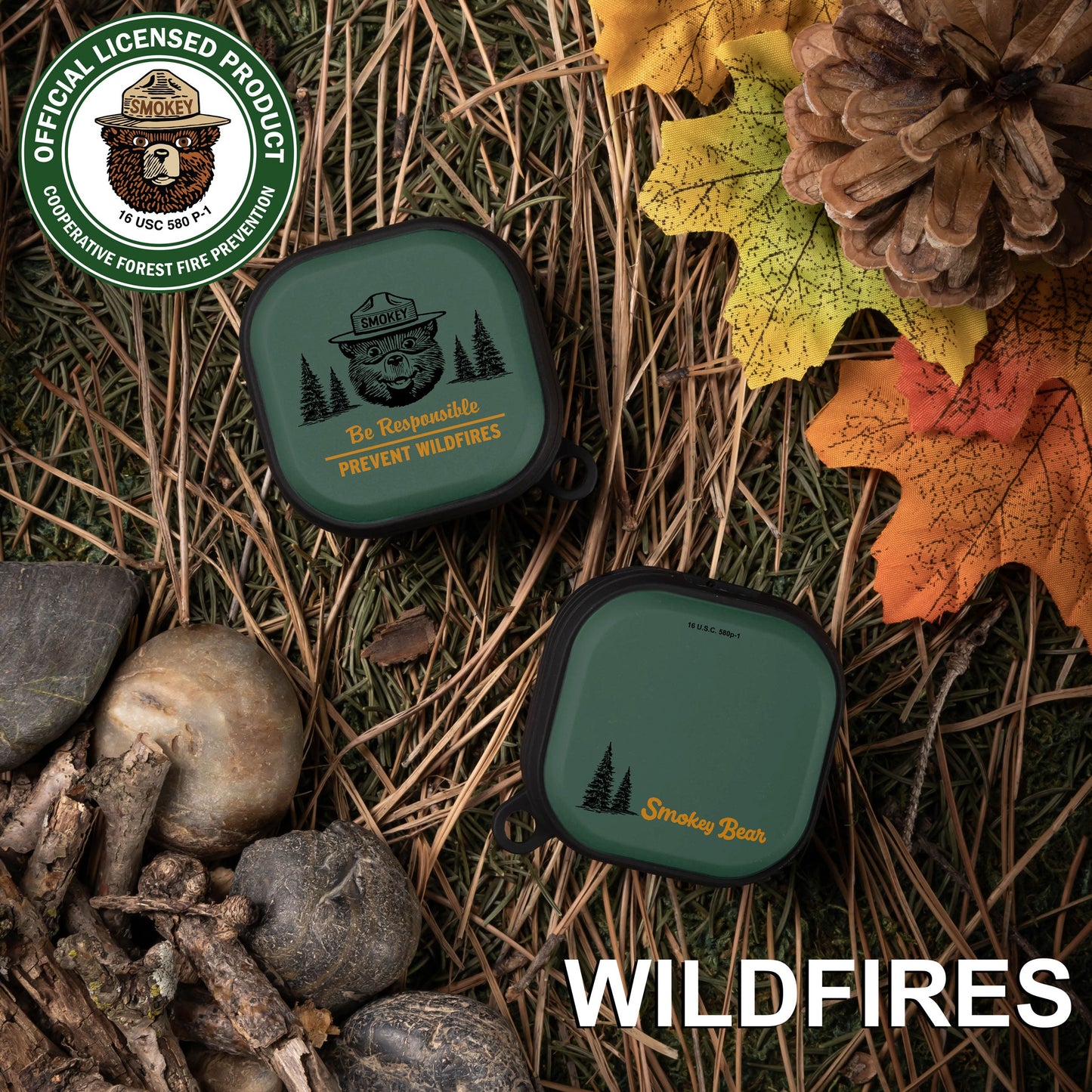 Smokey Bear Classic HDX Samsung Galaxy Buds Pro & Buds Live Case Cover